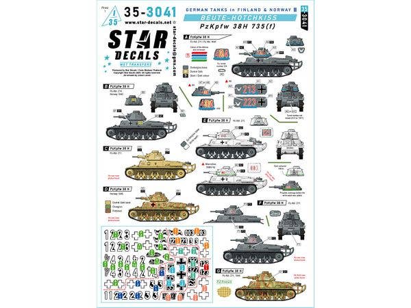 1/35 WWII ドイツ 北方戦線の戦車 フィンランド/ノルウェーのドイツ戦車#2 鹵獲オチキスH38軽戦車Pz.Kpfw.38H 735(f)