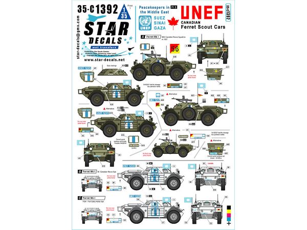 1/35 現用 中近東の平和維持軍 #3 UNEFカナダ軍のフェレットMk.1偵察車
