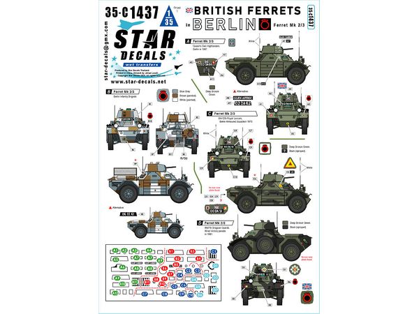 1/35 現用 ベルリン旅団のイギリス軍フェレットMk.2/3