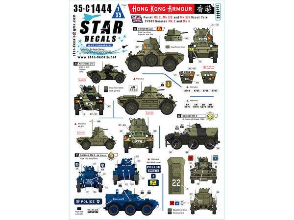 1/35 現用 イギリス ホンコンアーマー 香港のイギリスAFV#1 フェレット/サラセン装甲車