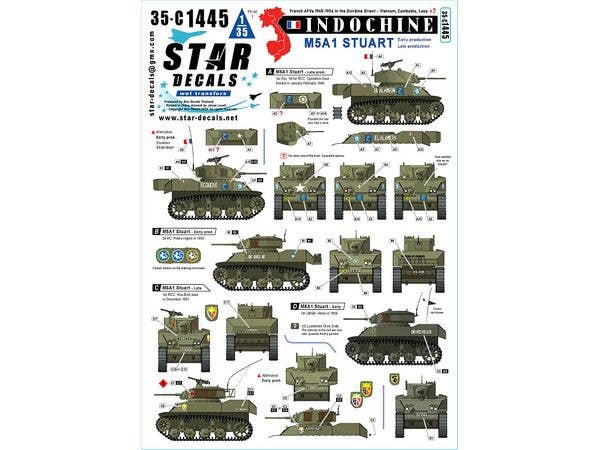 1/35 現用 フランス インドシナ戦争#7 M5A1スチュアート軽戦車 初期/後期生産車