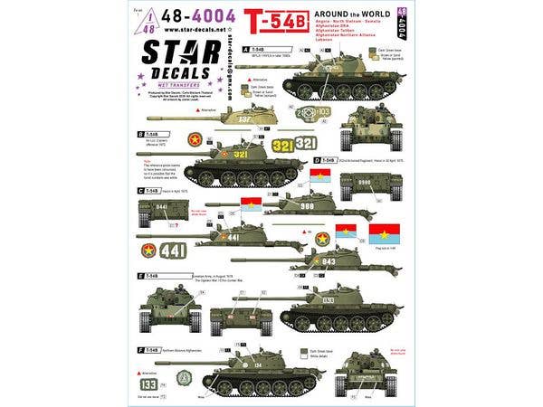 1/48 現用 露/ソ 世界各国のT-54B アンゴラ/北ベトナム/ソマリア/アフガニスタンDRA/タリバン/北部同盟/レバノン