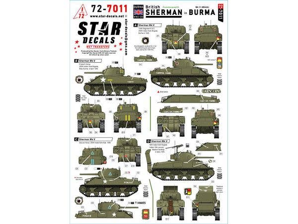 1/72 WWII イギリス ビルマ戦線のシャーマン イギリス/英連邦軍のシャーマンMk.V (M4A4)