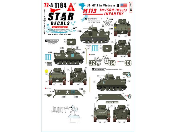 1/72 現用 ベトナム戦争のM113#2 第50歩兵(機械化)連隊第1大隊のM113A1 ACAV