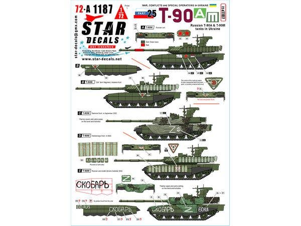 1/72 現用 ウクライナの戦争#25 ウクライナ領内のロシア軍T-90A/T-90M主力戦車