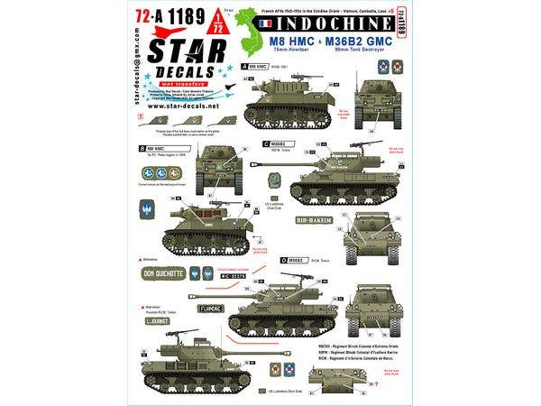 1/72 現用 フランス インドシナ戦争#5 M8 HMC 75mm自走榴弾砲/M36B2駆逐戦車