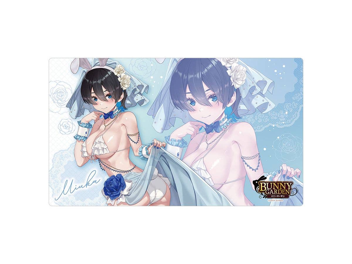 バニーガーデン: 描き下ろしラバーマット (美羽香 / バニーウエディング水着)