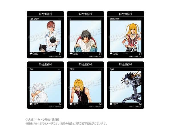DEATH NOTE: トレーディングSNS風クリアカード2 1Box 6pcs