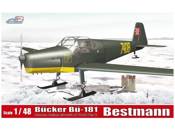 1/48 WW.II クロアチア空軍 ビュッカー Bu181 ベストマン w/スキー(ソリ脚)