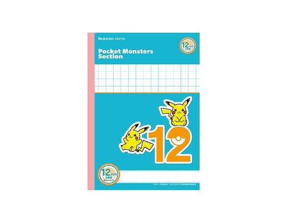 ポケットモンスターセクション 12mm方眼罫 青