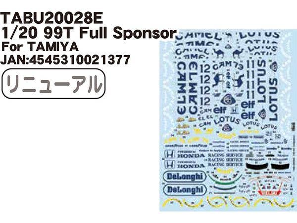 1/20 99T Full Sponsor For TAMIYA