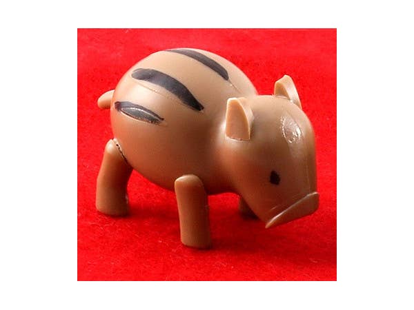 ノンスケール うりぼうプラモ (1枚入) ブラウン シール付