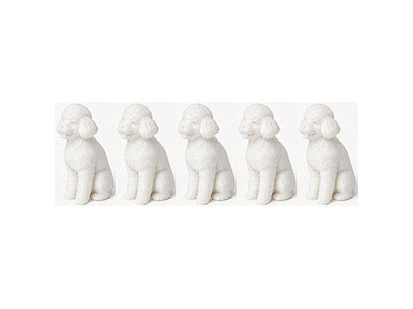 1/12 トイプードル おすわり 5個セット