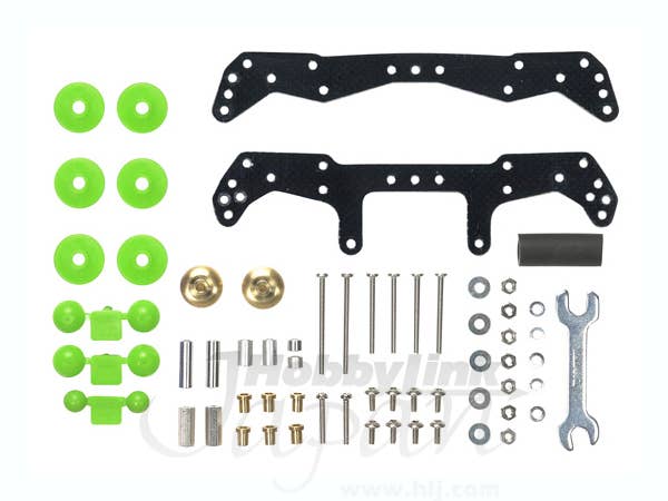 軽量2段アルミローラーセット (13-12mm) (レッド) [ミニ四駆特別企画