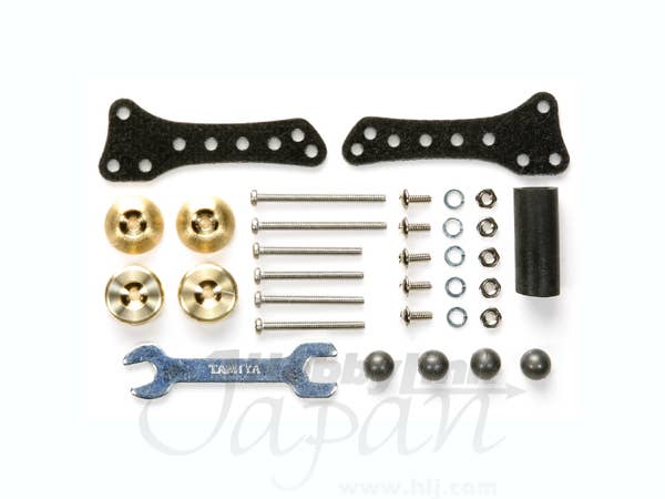 軽量2段アルミローラーセット (13-12mm) (レッド) [ミニ四駆特別企画