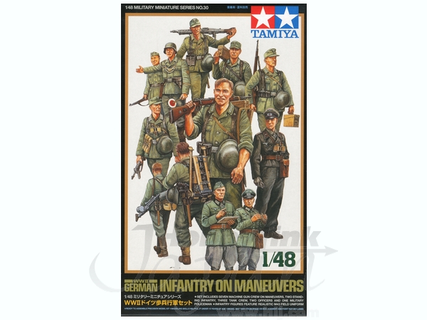 1/48 WWII ドイツ歩兵 行軍セット