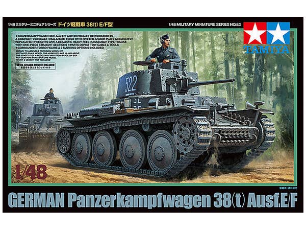 1/48 ドイツ軽戦車 38(t) E/F型