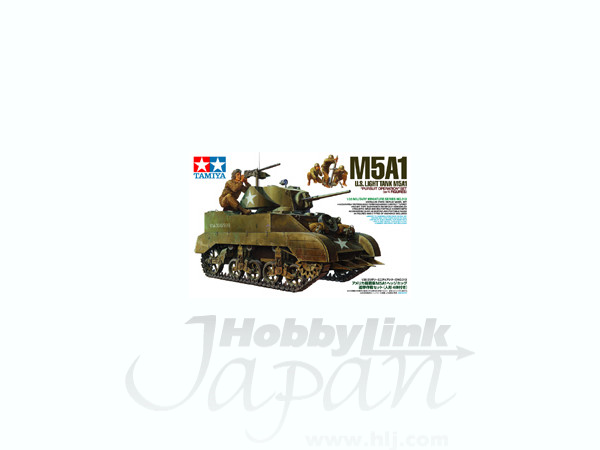 1/35 アメリカ軽戦車 M5A1 ヘッジホッグ 追撃作戦セット (人形4体付き)