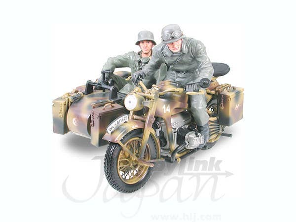 1/10 ツェンダップ KS750 サイドカー & フィギュア2体セット