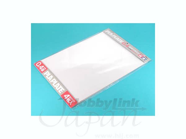 透明プラ板 0.4mm (4枚入)