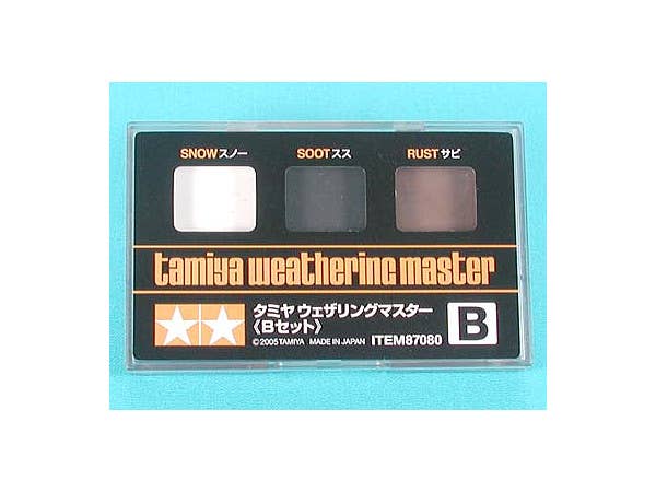 タミヤウェザリングマスター B セット (スノー・スス・サビ)