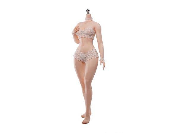 1/6 TBリーグ スーパーフレキシブル 女性シームレスボディ スリムウエスト・カーヴィー ヘッドなし/ 足一体型/ ペールスキン