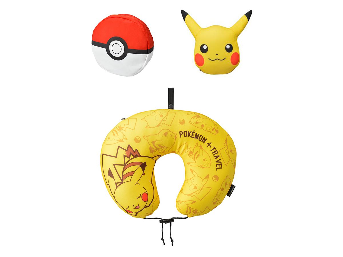 モンスターボールとピカチュウにもなる変身ネックピロー2 イエロー