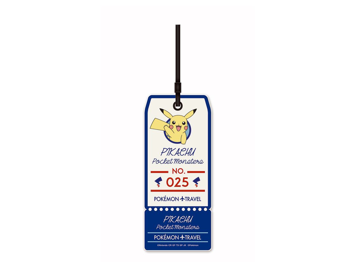 ポケモン スーツケースネームタグ チケット型A ネイビー