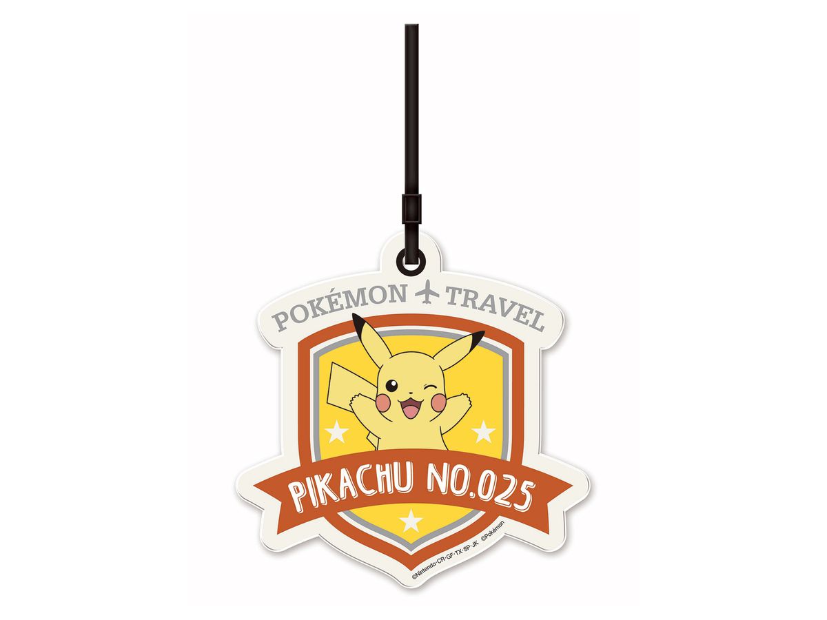 ポケモン スーツケースネームタグ エンブレム型 イエロー
