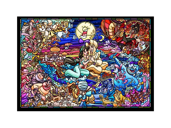 アラジン ストーリーステンドグラス (アラジン) 1000ピース (51cm x 73.5cm)