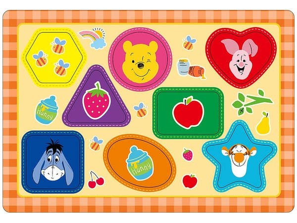 ベビーパズル プーさんだいすき 8ピース (26cm x 37.5cm)