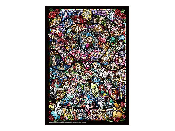 ディズニー/ピクサーヒロインコレクションステンドグラス 世界最小1000ピース 29.7x42cm