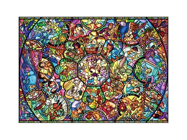 ディズニー オールスターステンドグラス 2000ピース (73cm x 102cm)