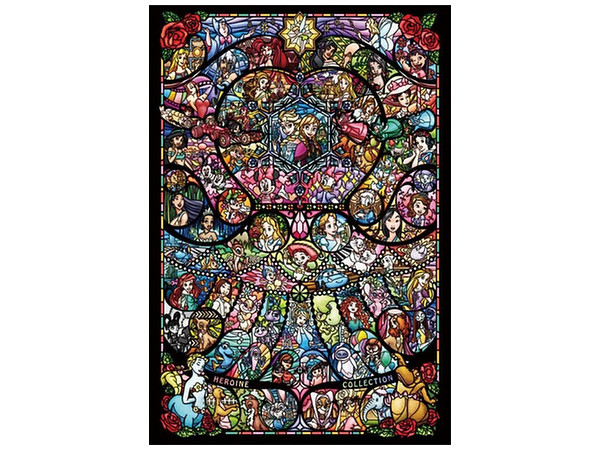 ディズニー&ディズニー/ピクサーヒロインコレクションステンドグラス 2000ピース 73x102cm