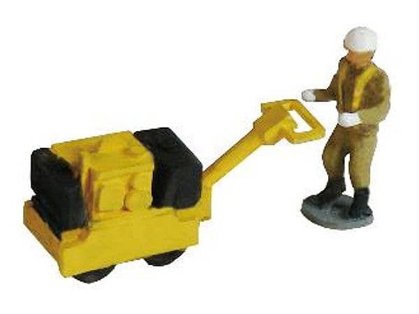 道路工事用機械 E ロードローラー / 作業員1体