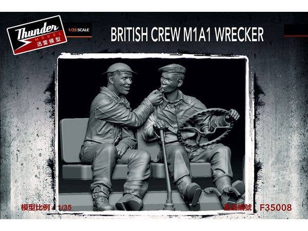 1/35 英・運転手&要員・M1A1重レッカー車(オープントップ)用・煙草に火を? Got a light?