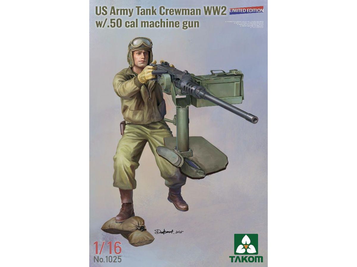 1/16 WW.II 米陸軍 戦車兵w/.50 機関銃 (限定版)