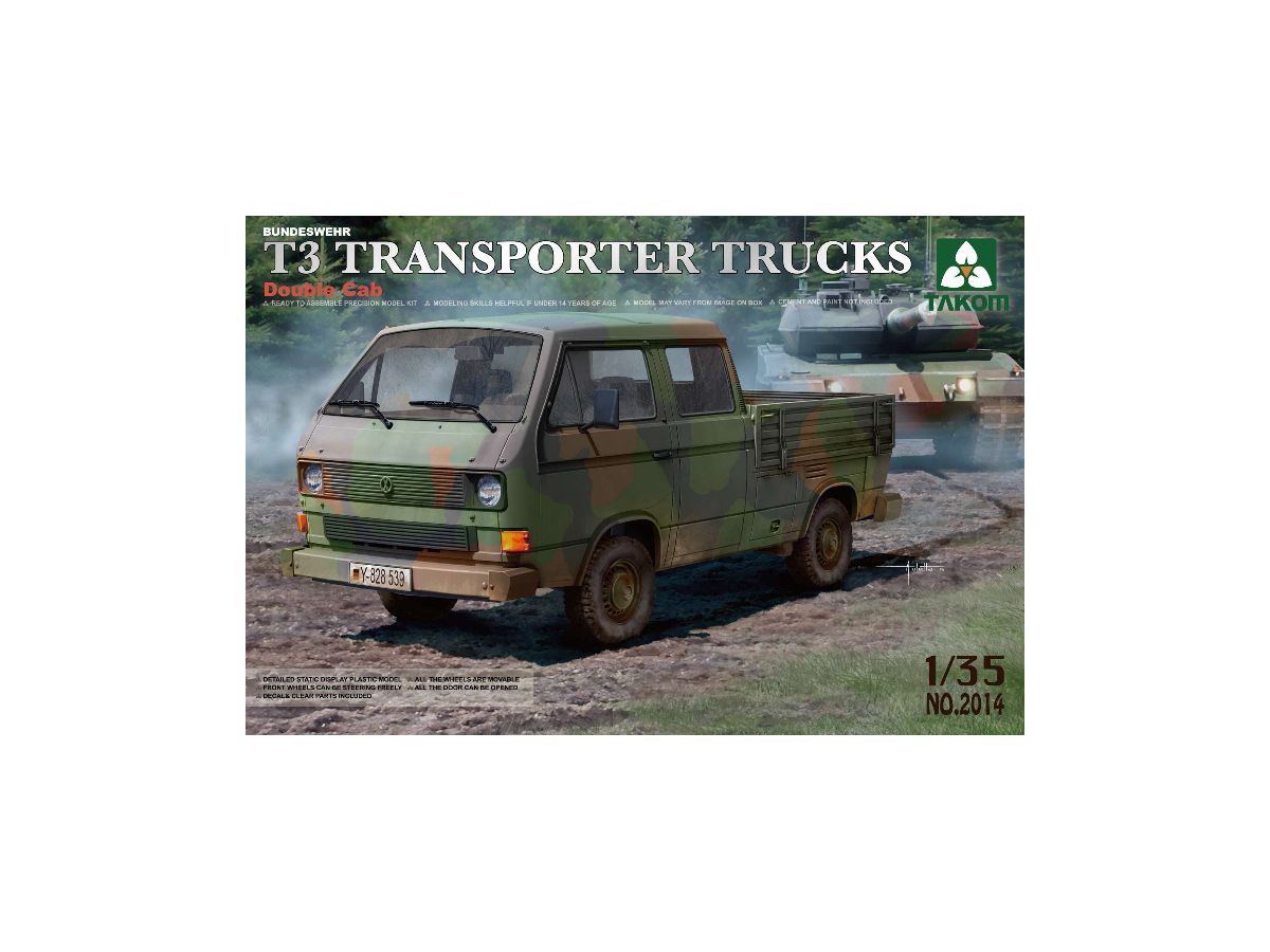 1/35 ドイツ連邦軍 T3 トランスポルター トラック (ダブルキャブ) (再販)