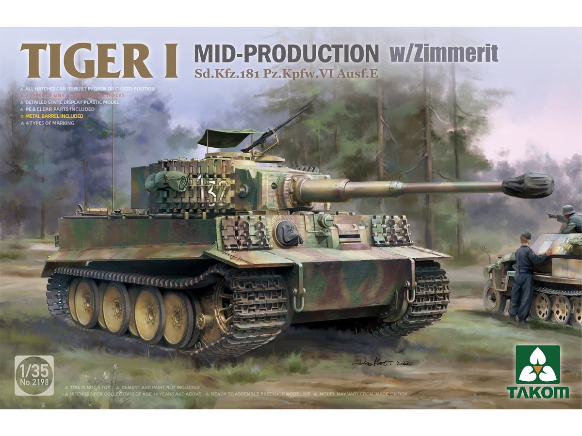 1/35 Sd.Kfz.181 Pz.Kpfw.VI タイガーI 中期型 w/ツィンメリットコーティング