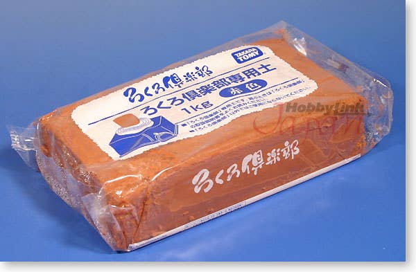 ろくろ倶楽部専用土 1kg 赤色