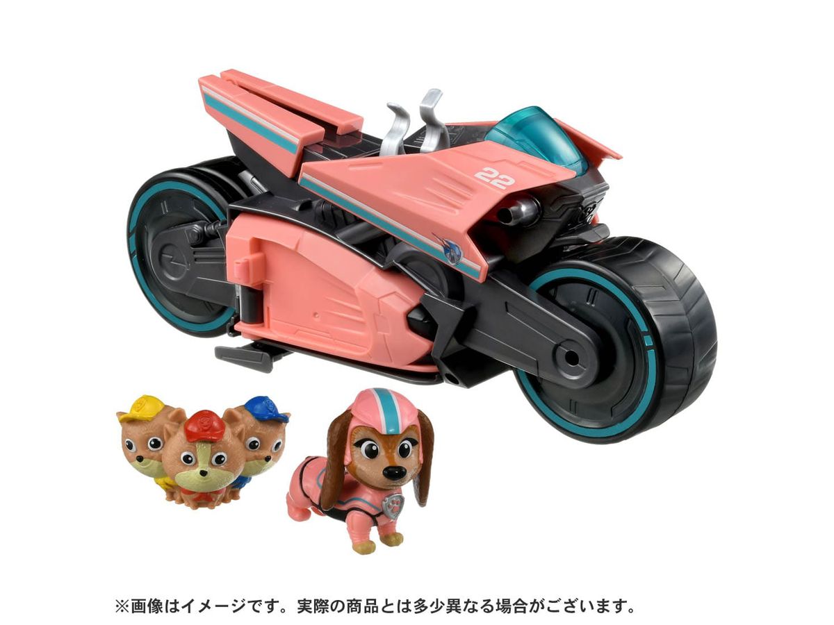 パウ・パトロール ザ・マイティ・ムービー リバティ マイティレスキューバイク&ジュニアパトローラーズ