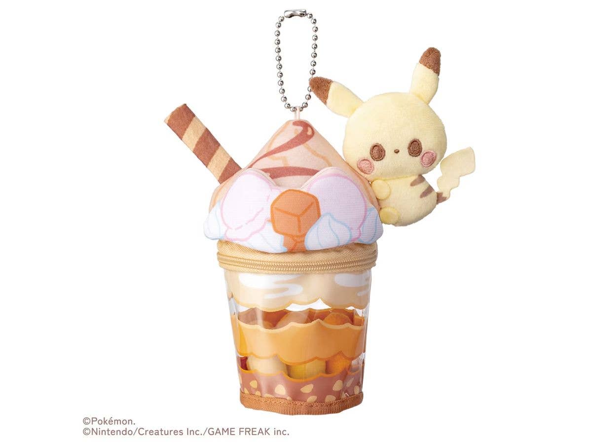 ポケモン ポケピース ピカチュウのキャラメルパフェぬいぐるみチャーム