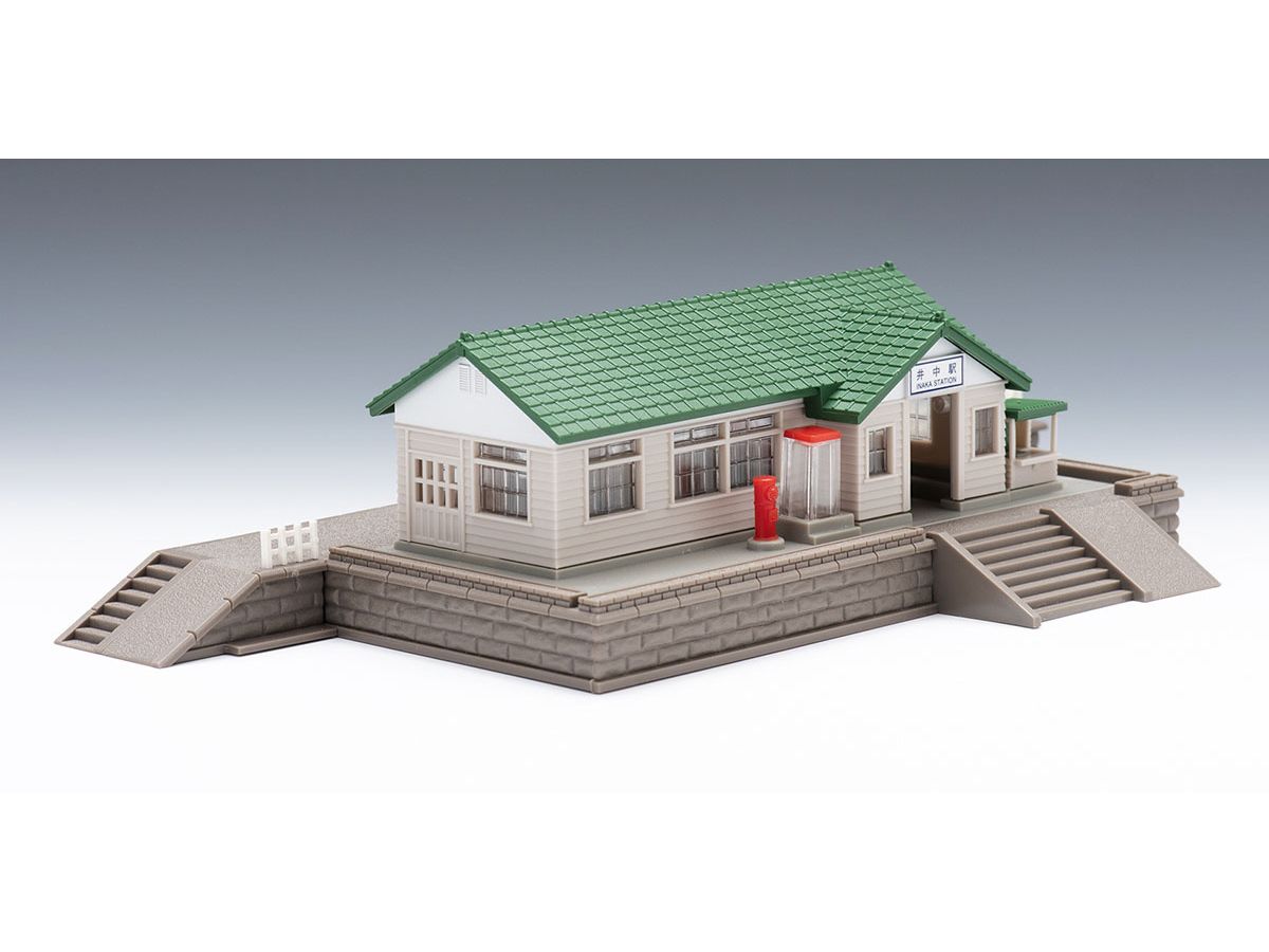 1/150 木造駅舎セット (グリーン)