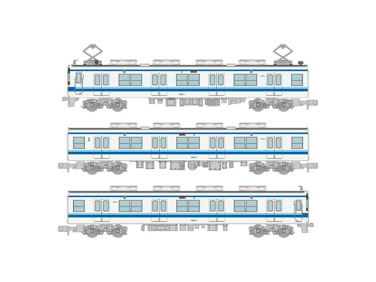 1/150 鉄道コレクション 東武鉄道850型854編成 3両セット