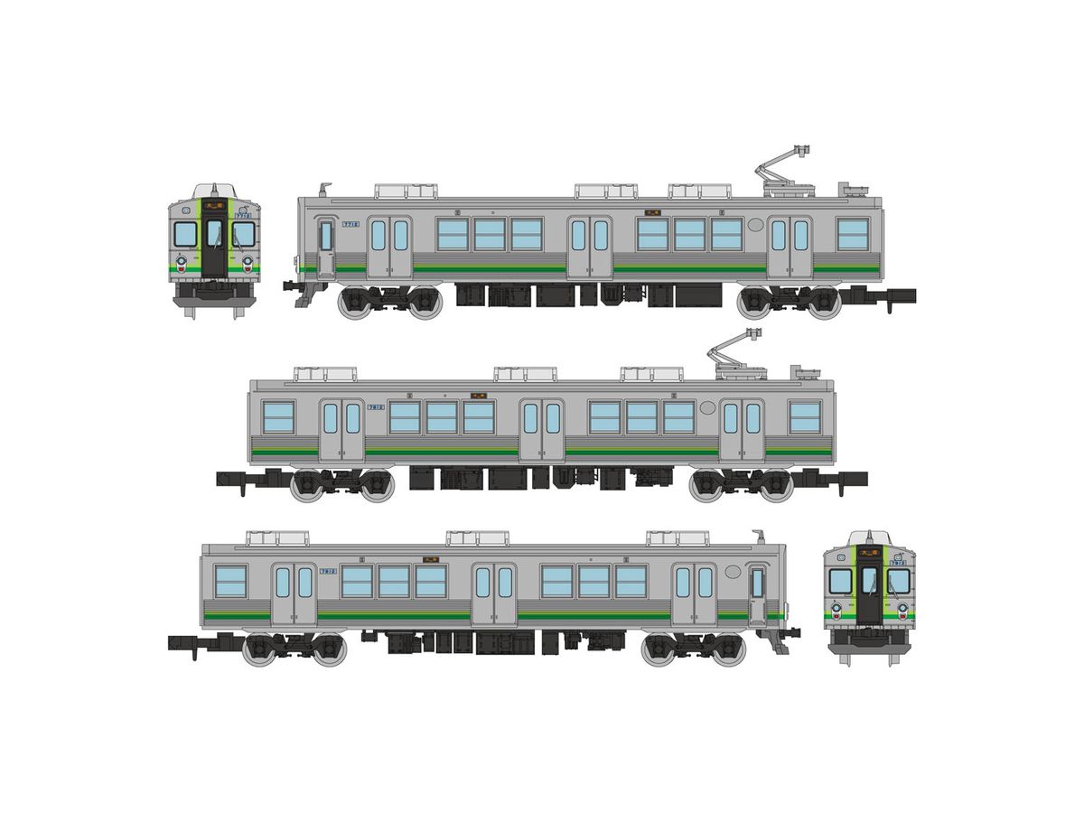1/150 鉄道コレクション 養老鉄道7700系TQ12編成(緑歌舞伎)3両セットA