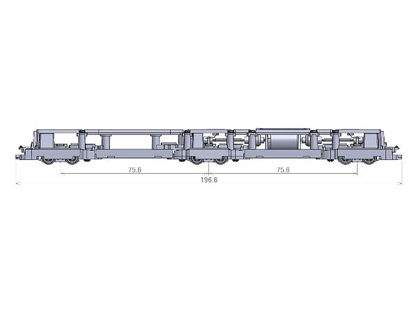 1/150 鉄道コレクション 動力ユニット LRT用5連接 TM-LRT05