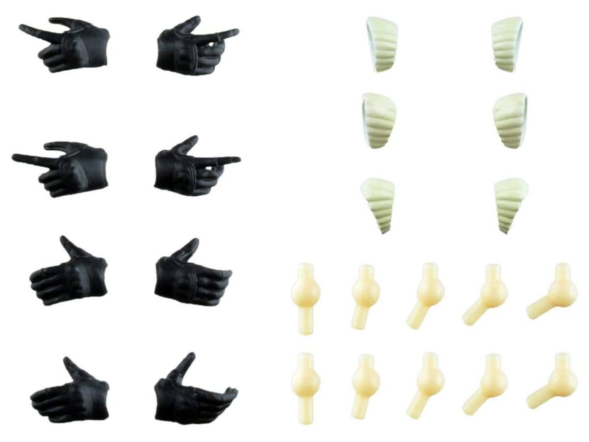 1/12 Little Armory リトルアーモリー [LA-OP08] 創彩少女庭園用タクティカルグローブ (ブラック)