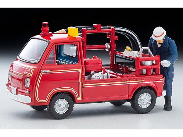 1/64 LV-68c スバル サンバー ポンプ消防車 (フィギュア付)