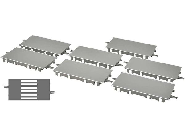 1/150 バスコレ走行システム (S-001-2) 道路パーツS70-RO (8本セット)