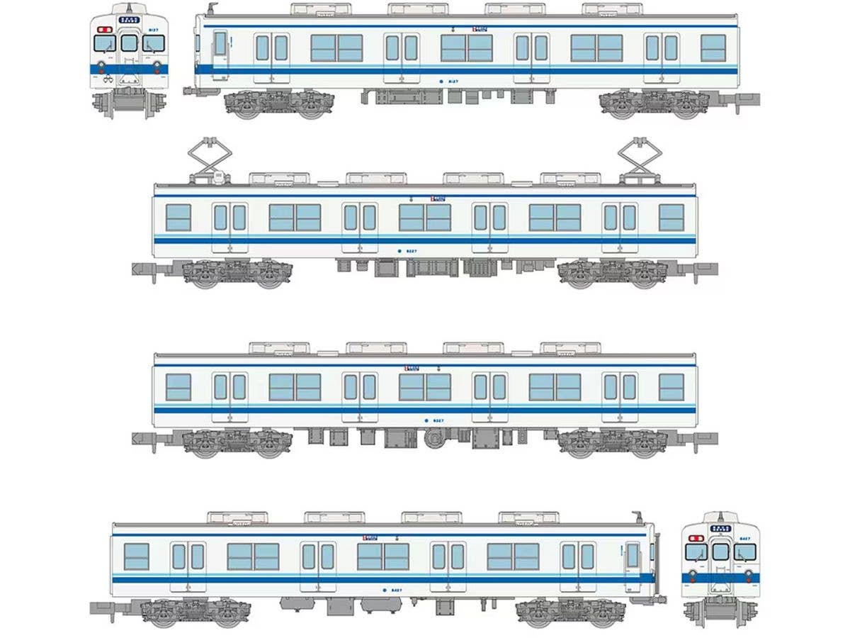 1/150 鉄道コレクション 東武鉄道 8000型 初期修繕車 8127編成 4両セット